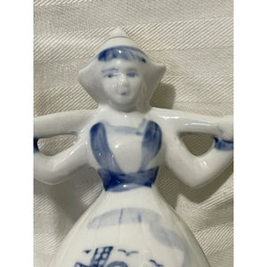 Delft Dutch water girl porcelain figurine
